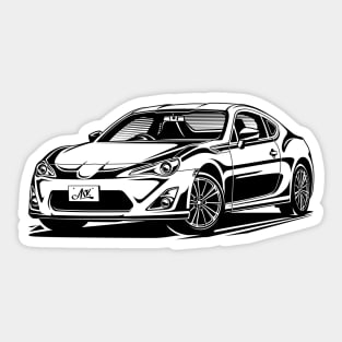 EUROBEAT INTENSIFIES - GT86 full-body version Sticker